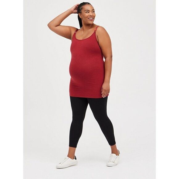 TORRID PREGNANCY MATERNITY  NURSING FOXY WINE PLUS SIZE 0X - Picture 1 of 5